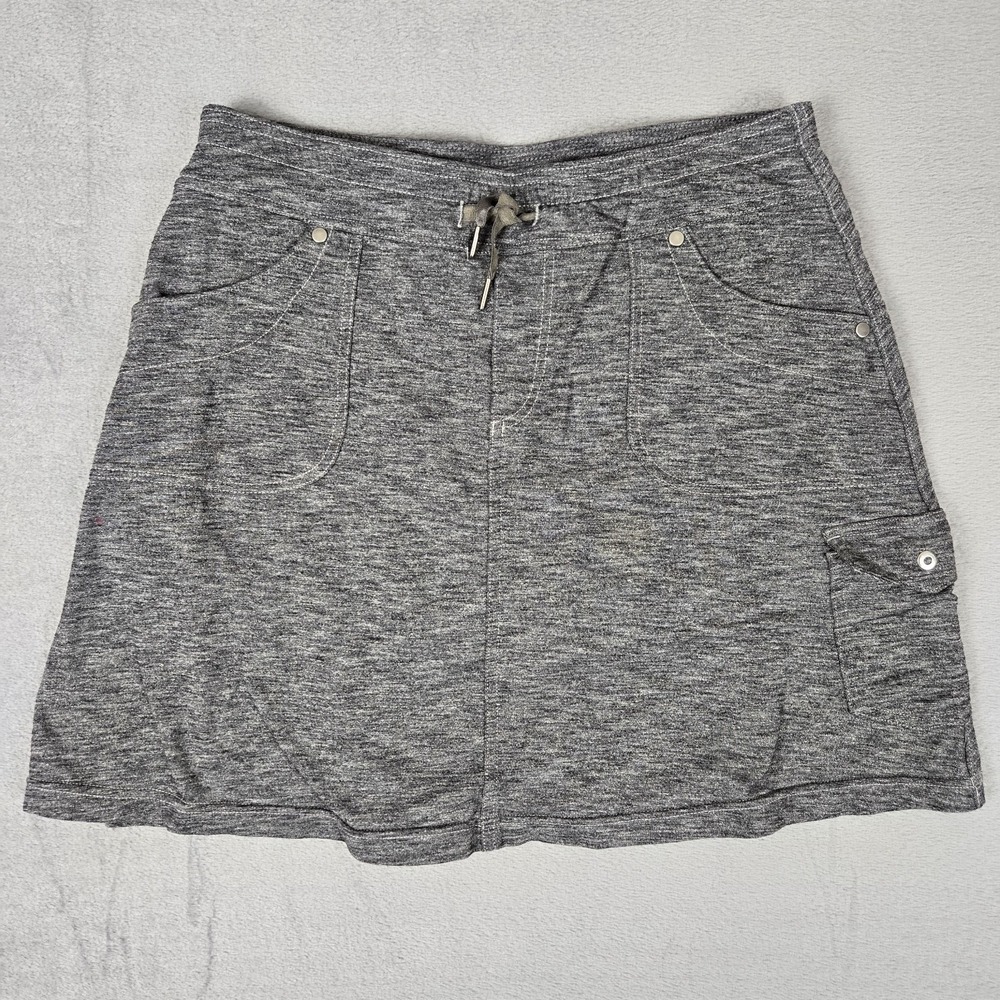 Kuhl Mova Skort Skirt Heather Gray Cargo Pocket Womens‎ Medium Outdoors